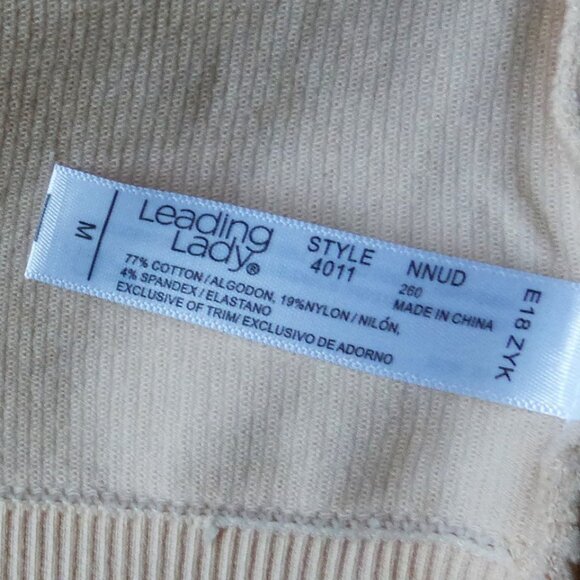 Lot of 2 Leading Lady Harmony BEIGE Size Medium Crossover Comfort & Sleep Bra - Picture 4 of 4